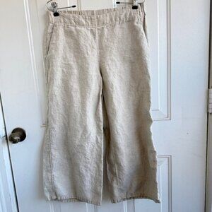 J.Jill Linen Pants | Petite Small | Beige | Lightweight Casual Pants